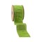 LaRibbons 2 1/2" Wired Metallic Dupioni Ribbon | Apple Green | 10 Yard Roll